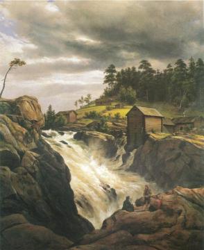 Labrofossen Artwork by Johan Christian Dahl