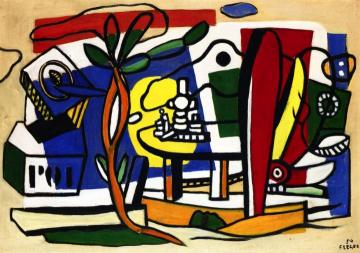 The Table in the Garden Artwork by Fernand Léger