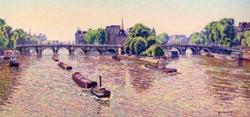 The Pont Neuf In Paris Artwork by Gustave Cariot