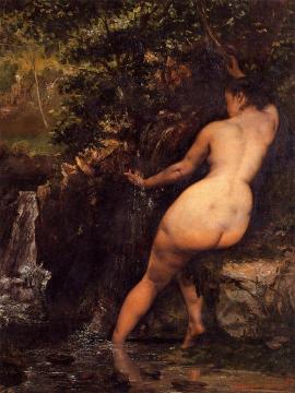 The Source Artwork by Gustave Courbet