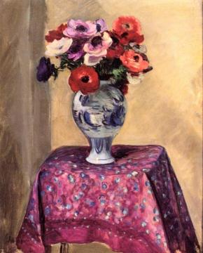 Vase of Anemones Artwork by Henri Lebasque