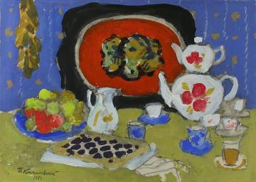 Tea Time Artwork by Pyotr Konchalovsky
