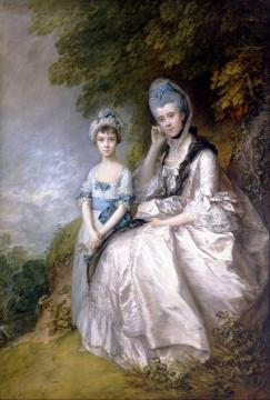 Hester, Countess of Sussex, and Her Daughter, Lady Barbara Yelverton Artwork by Thomas Gainsborough