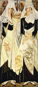 Spanish Dancers Artwork by Natalia Goncharova