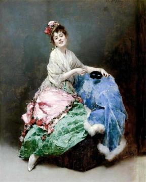 Portrait of a Lady Artwork by Raimundo de Madrazo y Garreta