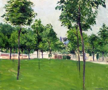 Promenade at Argenteuil Artwork by Gustave Caillebotte