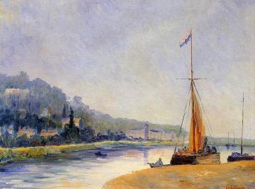 Banks of the River Artwork by Albert Lebourg