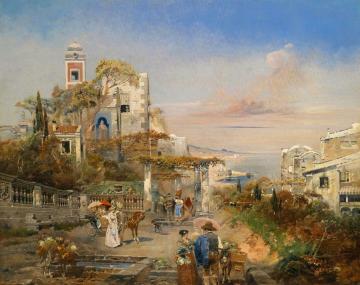 View Of The Bay Of Naples Artwork by Robert Alott