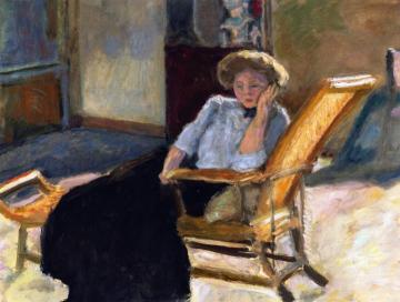 Seated Woman Artwork by Pierre Bonnard
