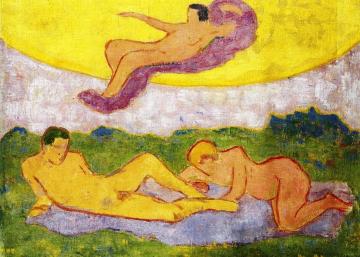 Landscape With Figures Artwork by Gustave Gildemeister