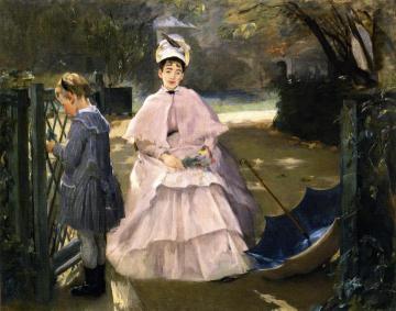 Nanny and Baby Artwork by Eva Gonzales