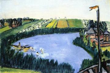 Dutch Landscape with Bathers Artwork by Max Beckmann