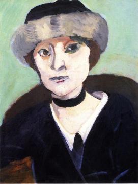 Marguerite in a Fur Hat Artwork by Henri Matisse