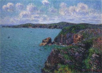 Cliffs at Cap Frehel Artwork by Gustave Loiseau