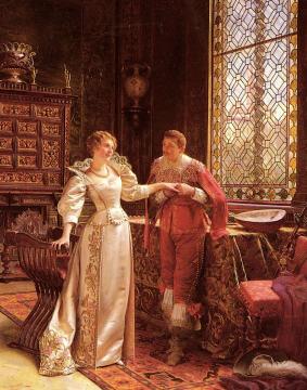 The Marriage Proposal Artwork by Charles Joseph Frederick Soulacroix