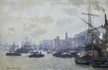 The Port of London Artwork by Claude Oscar Monet