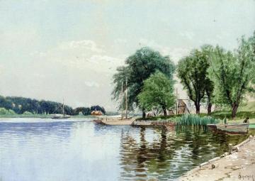 Rockaway Beach, Long Island Artwork by Alfred Thompson Bricher