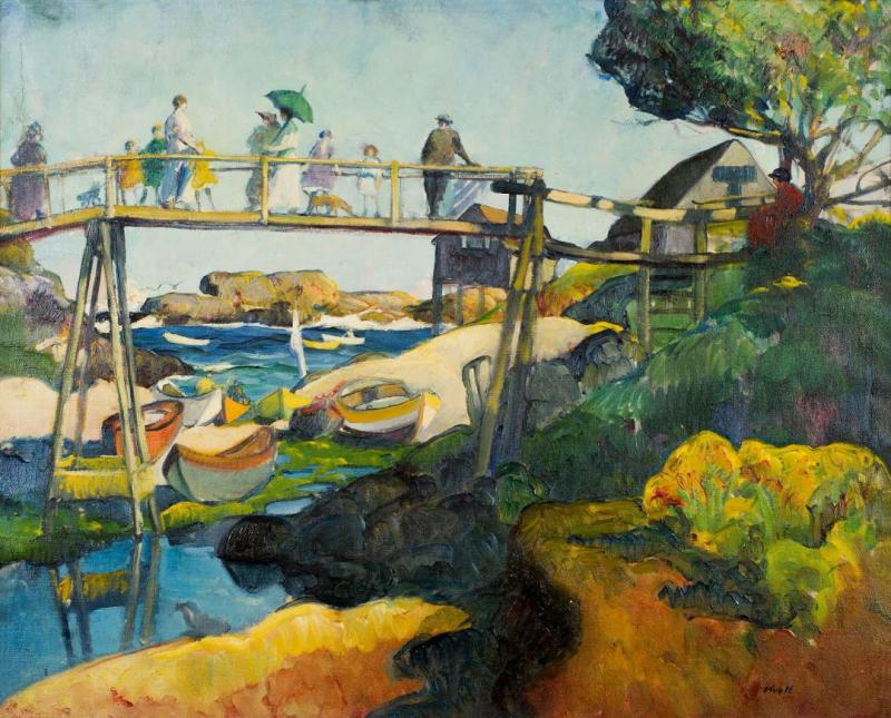 The Gay Bridge Artwork by Leon Kroll