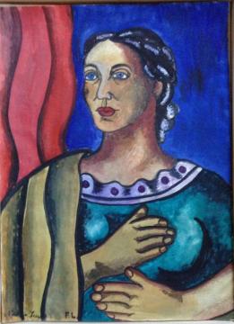 Portrait of Nadia (Khodossevitch) Leger Artwork by Fernand Léger