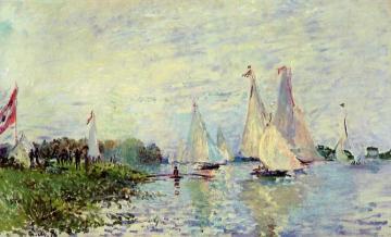 Regatta at Argenteuil Artwork by Claude Oscar Monet