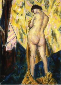 Standing Female Nude Artwork by Alfred Henry Maurer