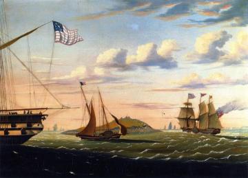 Boston Harbor Artwork by Thomas Chambers
