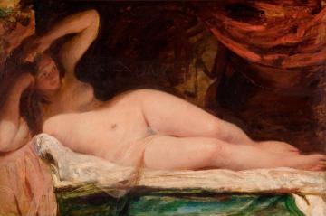 Reclining Nude Artwork by William Etty