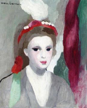 Portrait of a Woman Artwork by Marie Laurencin