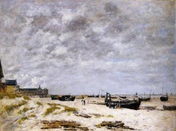 The Beach, Berck Artwork by Eugène-Louis Boudin