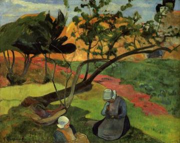 Little Girls Artwork by Paul Gauguin