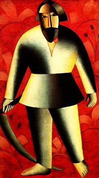 The Reaper On Red Artwork by Kasimir Malevich