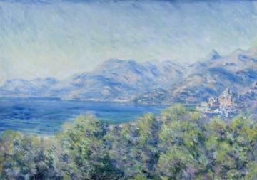 View of Ventimiglia Artwork by Claude Oscar Monet