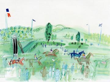 Race Course at Deauville Artwork by Raoul Dufy