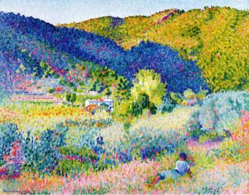 Paysage de la Chaine des Maures Artwork by Henri Edmond Cross