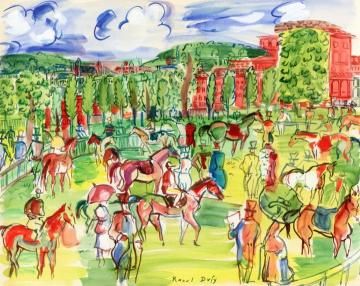 Races At Ascot Artwork by Raoul Dufy