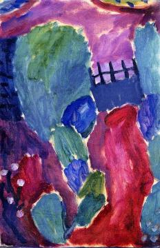Large Variation: Garden Path, from the 'Red Path' series Artwork by Alexej Jawlensky