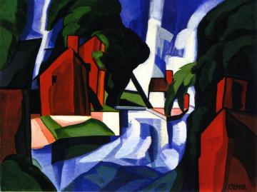 Blue Day Artwork by Oscar Bluemner