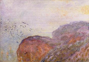 A Cliff near Dieppe Artwork by Claude Oscar Monet