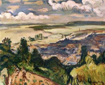 The Estuary at Honfleur Artwork by Emile-othon Friesz