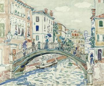 Little Bridge, Venice Artwork by Maurice Prendergast