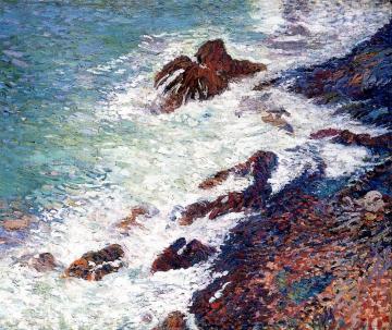 By the Sea, Cliff Artwork by Henri Martin