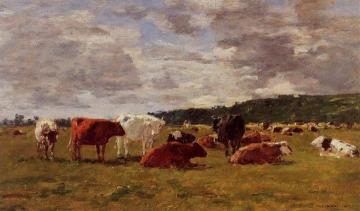Pasture at Deauville Artwork by Eugène-Louis Boudin