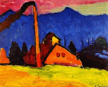 Factory At Oberau Artwork by Alexej Jawlensky