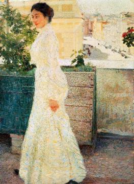 Outdoor Portrait Artwork by Giacomo Balla