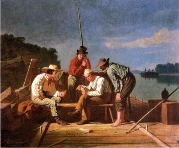 In A Quandry Artwork by George Caleb Bingham