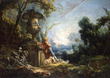 Pastoral Scene Artwork by Francois Boucher