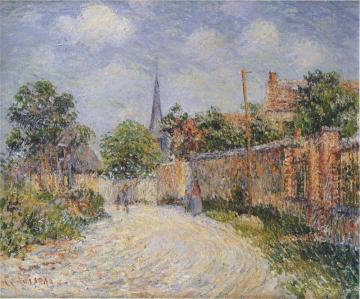 Street in the Village Artwork by Gustave Loiseau