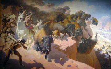 Buffalo Drive Artwork by William Robinson Leigh