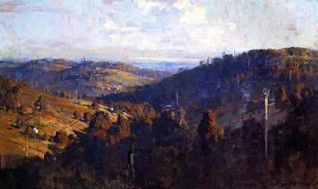 Lley From Olinda Top Artwork by Sir Arthur Streeton