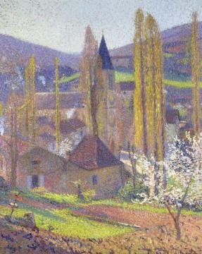 Church in Labastide in Spring Artwork by Henri Martin